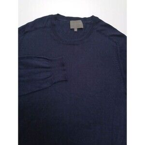 Eric Bompard XL Silk Sweater‎ Crew Neck Preppy Classic Heritage French Old Money
